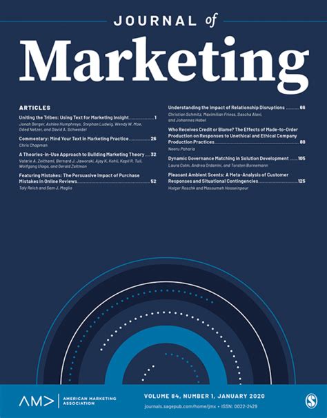 marketing journals and magazines.